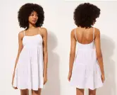 Vestido corto con volantes