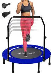 Trampolín fitness con pasamanos