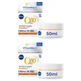 2 Cremas Nivea Q10 Energy FP15 con Vitamina C