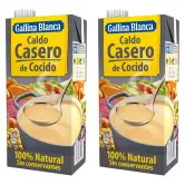 2 brick de 1L Caldo casero de cocido Gallina Blanca