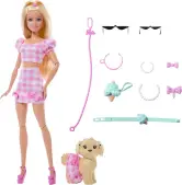 Barbie Twinning Looks con perro