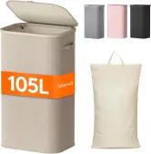 Cesto ropa sucia plegable 105L