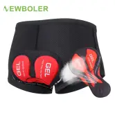 Ropa interior transpirable con almohadilla de gel 5D