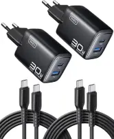 2x Cargador USB-A + USB-C INIU 30W