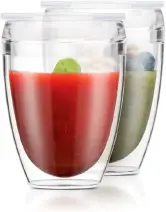 Juego 2 vasos 30 cl con doble pared y tapa hermética