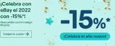 Cupón 15% de dto. en seleccionados Ebay