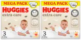 6 packs x 32 pañales Huggies Extra Care Pañal Talla 3