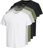 5 camisetas de manga corta JACK & JONES 