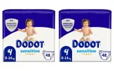 2x 48 Pañales  Dodot Sensitive Talla 4