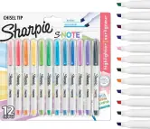 12 rotuladores Sharpie S-Note pastel