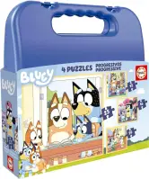 Set de Cuatro Puzzles  de Bluey