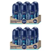 12x 50ml Desodorante Roll-On Dry Fresh Nivea Men
