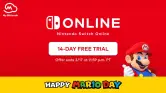 14 días de suscripción a Switch Online por Mario Day