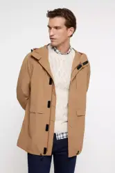 Parka ligera con capucha para hombres