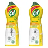 2 cremas limpiadoras Cif Limón
