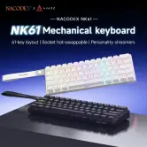 Teclado mecánico gaming 61 teclas