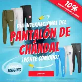 10% adicional en pantalones de chándal