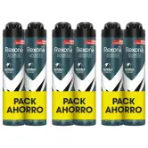 6x 200ml Rexona Protección Avanzada 72h Invisible Black & White