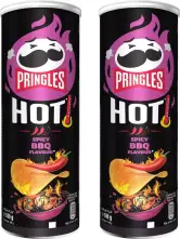 2x Pringles Hot Smokin BBQ 160g