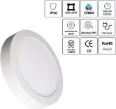 Plafon de superficie  25W luz fría (6000k)