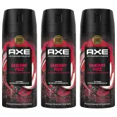 3 desodorantes Axe Cherry Fizz 150 ml