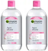 2x700ml Agua micelar Garnier Skin Active todo en uno