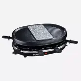 Raclette grill con piedra para 8 Personas 3 en 1 900W
