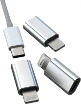 Pack de 3 adaptadores USB-C a Lightning