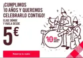 Vuelos desde 5€ en Volotea 10º Aniversario