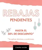 Hasta 50% de dto. en pendientes +Promoción Swarovski 
