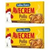 2 cajas (48 pastillas) Avecrem Caldo Gallina Blanca