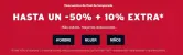 Hasta 50% Dto. + 10% Auto + 15% EXTRA en pedidos +75€