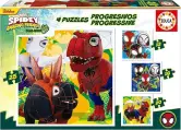 Set 4 Puzzles Infantiles progresivos 12 a 25 Piezas Educa