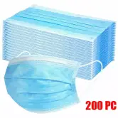 200 Mascarillas desechables de 3 capas