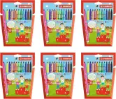 6x Estuche 12 Rotuladores colores Stabilo