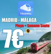 Viaje chollo en tren desde Madrid a Málaga en Semana Santa