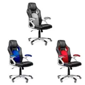 Silla de oficina racing azul, roja o gris solo 69,9€