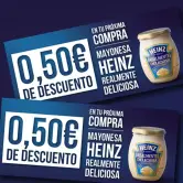 0,50€ de descuento mayonesa HEINZ 0,50€ de descuento mayonesa HEINZ