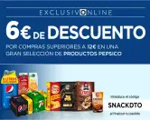 6€ de descuento por compras de 12€ 6€ de descuento por compras de 12€