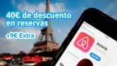 40€ de descuento en reservas + 9€ EXTRA para experiencias en Airbnb