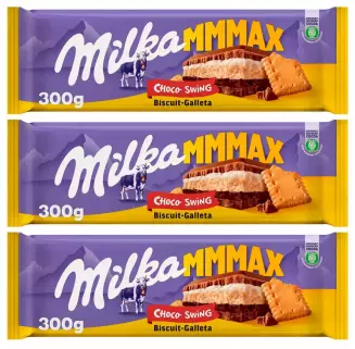 MMMAX Choco-Swing chocolate con galleta tableta 300 g · MILKA ·  Supermercado El Corte Inglés El Corte Inglés