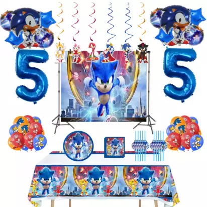 Decoración de cumpleaños Sonic »