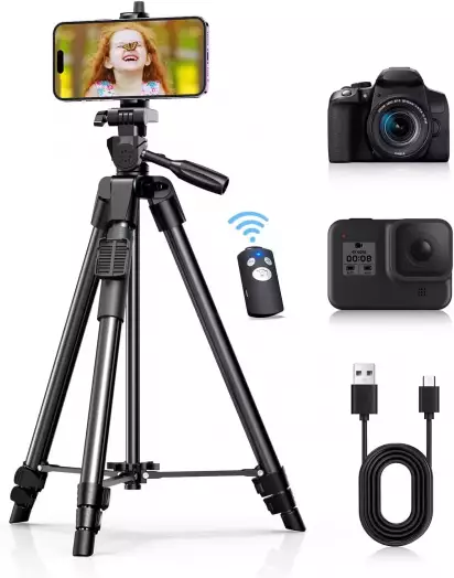 Trípode y palo selfie 128cm y Bluetooh para Cámara de fotos, móvil y cámara deportiva » Michollo.com