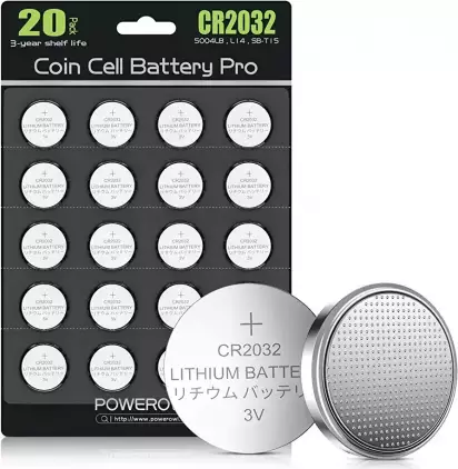 CR2032, POWEROWL Pilas Botón CR2032 de Litio de 3V, DL2032