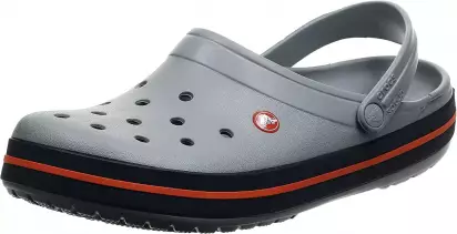 Zuecos unisex Crocs Crocband, gris claro/negro, talla 39/40 EU. »  