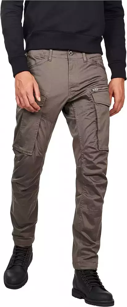 Pantalón cargo hombre G-Star Raw Rovic Zip 3D tapered gris