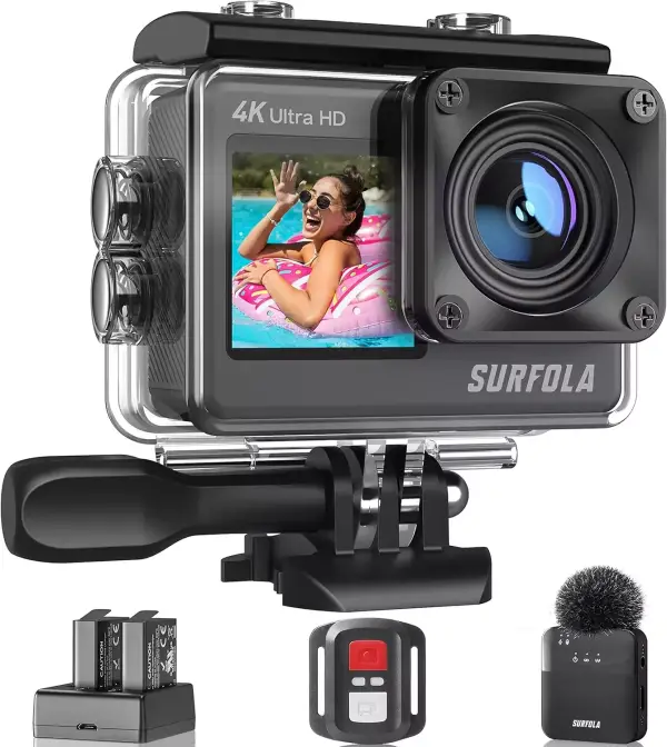 Cámara Deportiva 4K/60fps 24MP Surfola Cámara Deportiva 4K/60fps 24MP Surfola