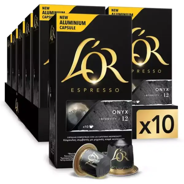 10x10 Cápsulas Onyx L'OR Espresso 10x10 Cápsulas Onyx L'OR Espresso