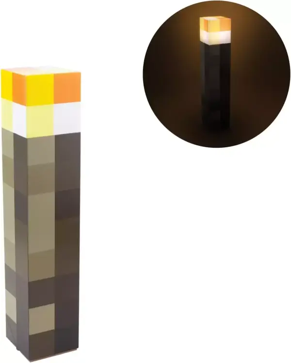 Lámpara 3D Antorcha para mesa/pared Minecraft Paladone Lámpara 3D Antorcha para mesa/pared Minecraft Paladone