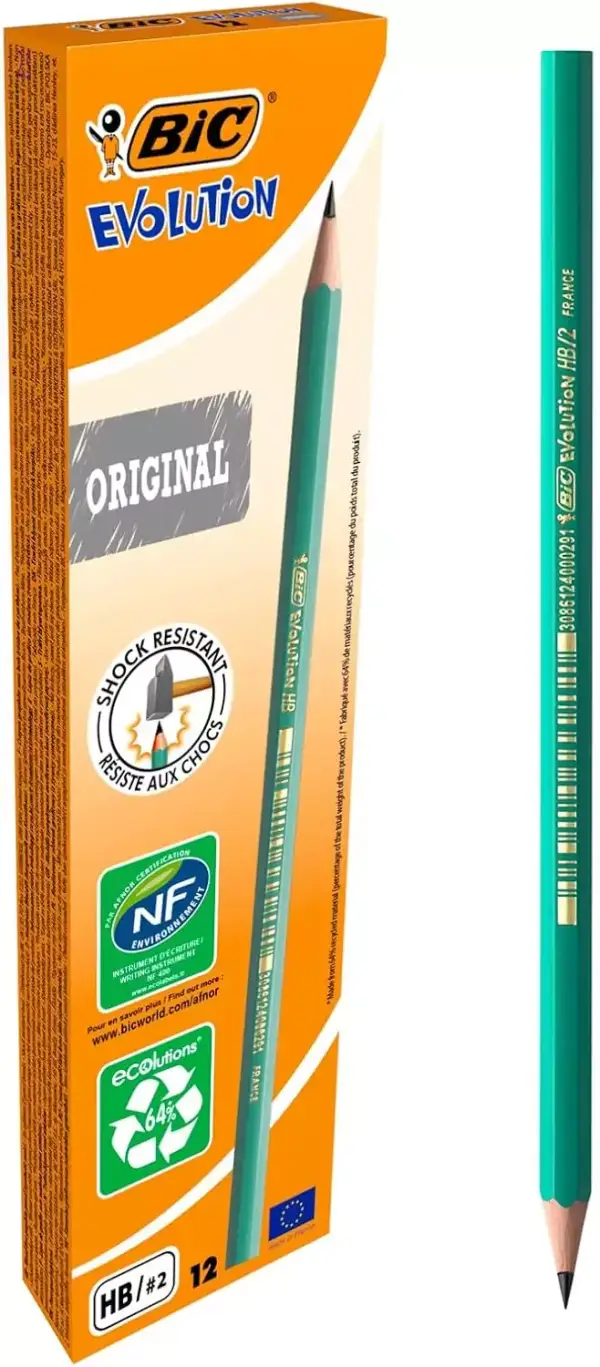 12x Lápices BIC Evolution HB 12x Lápices BIC Evolution HB